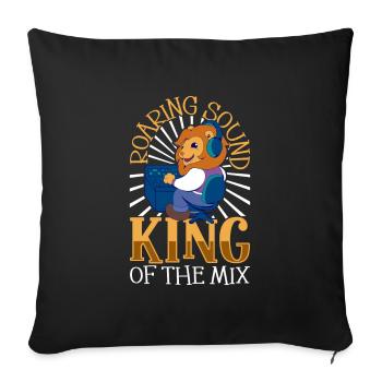 Un son solide - ingénieur du son - Housse de coussin décorative 45 x 45 cm - noir - Devant