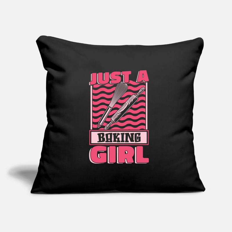 Baking Baker Bakery Just A Baking Girl Sofa pillowcase 17,3'' x 17,3'' (45 x 45 cm)