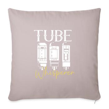 Tube Whisperer - Vakuumröhren - Sofakissenbezug 45 x 45 cm - helles Taupe - Vorne