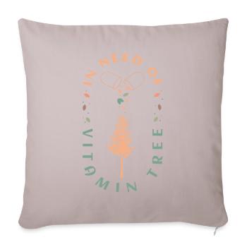 Shinrin Yoku Vitamin Tree Waldbaden - Sofakissenbezug 45 x 45 cm - helles Taupe - Vorne