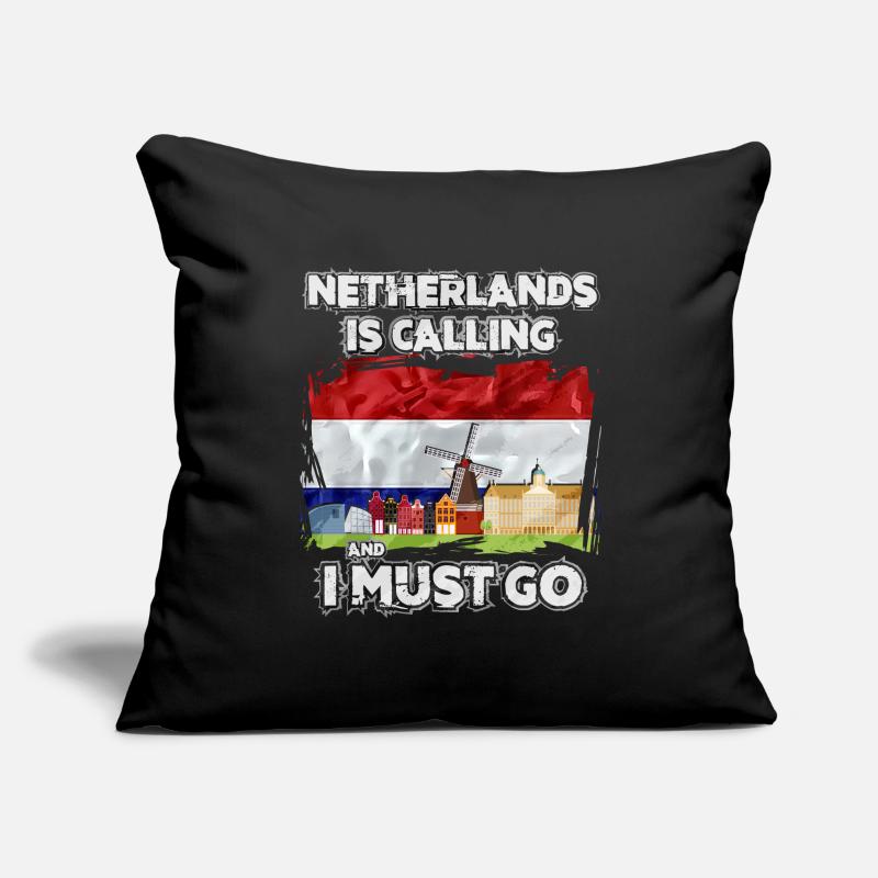 Pays-Bas Housse de coussin décorative 45 x 45 cm