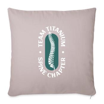 Team Titan - Back Surgery - Sofa pillowcase 17,3'' x 17,3'' (45 x 45 cm) - light taupe - Front