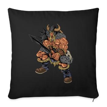 Dieu de la mythologie celtique - Arawn - Housse de coussin décorative 45 x 45 cm - noir - Devant