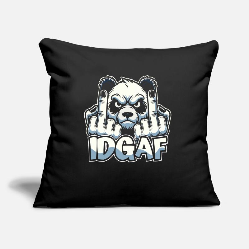 Panda géant Panda Ours Idgaf Housse de coussin décorative 45 x 45 cm