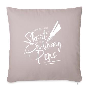 Ordinary Pens Fountain Pen Fountain Pen - Sofa pillowcase 17,3'' x 17,3'' (45 x 45 cm) - light taupe - Front
