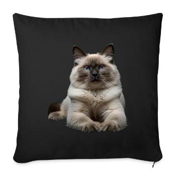 Birmanie - Housse de coussin décorative 45 x 45 cm - noir - Devant