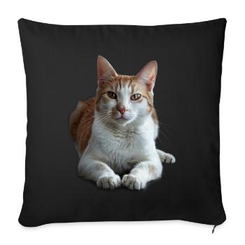 Japonais - Housse de coussin décorative 45 x 45 cm - noir - Devant