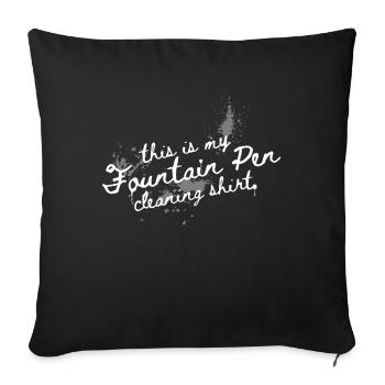Fountain Pen Cleaning Füllfederhalter - Sofa pillowcase 17,3'' x 17,3'' (45 x 45 cm) - black - Front