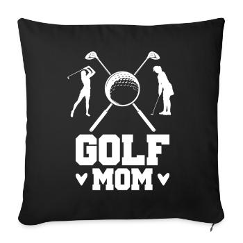 Golf Mom Golfer Mother Golf Ball Game Golf Sports - Sofa pillowcase 17,3'' x 17,3'' (45 x 45 cm) - black - Front