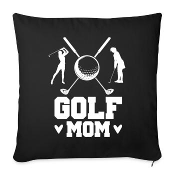 Golf Mom Golfer Mother Golf Ball Game Golf Sports - Sofa pillowcase 17,3'' x 17,3'' (45 x 45 cm) - black - Front
