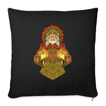 Dieu de la mythologie celtique - Belenus - Housse de coussin décorative 45 x 45 cm - noir - Devant