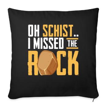 Rock Hunting Mineral Hunter - Sofa pillowcase 17,3'' x 17,3'' (45 x 45 cm) - black - Front