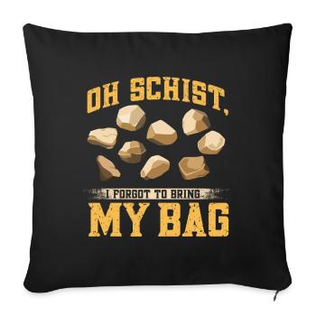 Rock Hunting Mineral Hunter - Sofa pillowcase 17,3'' x 17,3'' (45 x 45 cm) - black - Front