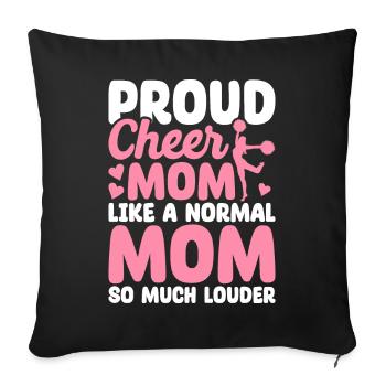 Lustiges Cheerleading Cheerleader Cheer Squad Chee - Sofakissenbezug 45 x 45 cm - Schwarz - Vorne