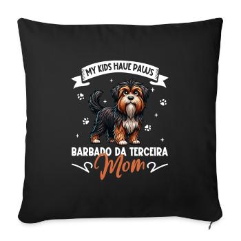 Barbado da Terceira Mama - Housse de coussin décorative 45 x 45 cm - noir - Devant