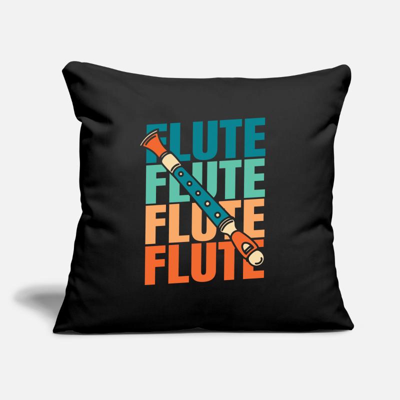 Flute player Sofa pillowcase 17,3'' x 17,3'' (45 x 45 cm)
