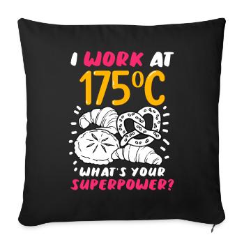 Bread Baking Bread Maker - Sofa pillowcase 17,3'' x 17,3'' (45 x 45 cm) - black - Front