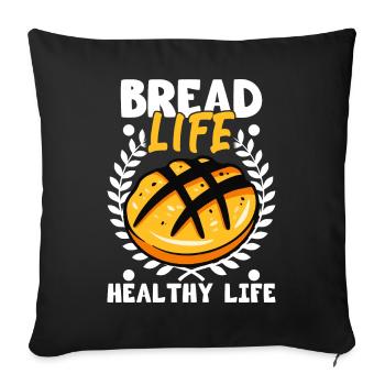 Bread Baking Bread Maker - Sofa pillowcase 17,3'' x 17,3'' (45 x 45 cm) - black - Front