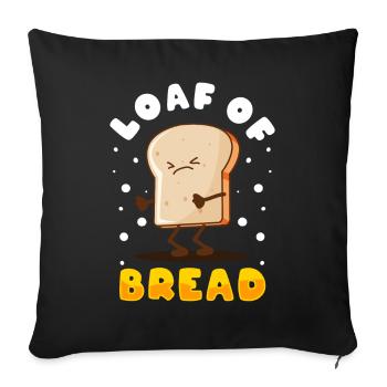 Bread Baking Bread Maker - Sofa pillowcase 17,3'' x 17,3'' (45 x 45 cm) - black - Front