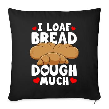 Bread Baking Bread Maker - Sofa pillowcase 17,3'' x 17,3'' (45 x 45 cm) - black - Front