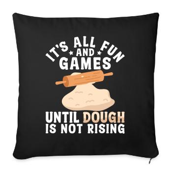 Machine à pain pour la cuisson du pain - Housse de coussin décorative 45 x 45 cm - noir - Devant