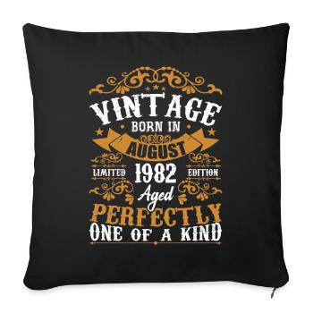 Anniversaire Août 1982 - Génial Depuis Août 1982 - Housse de coussin décorative 45 x 45 cm - noir - Devant