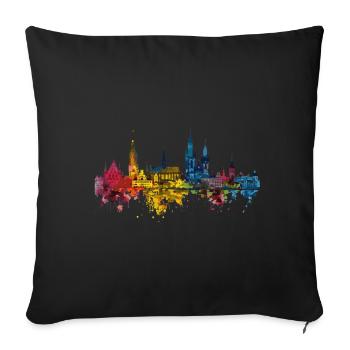 Lamb - Sofa pillowcase 17,3'' x 17,3'' (45 x 45 cm) - black - Front