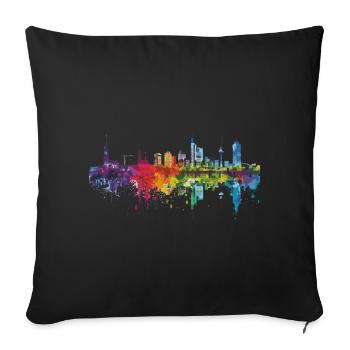 Ludwigshafen am Rhein - Sofa pillowcase 17,3'' x 17,3'' (45 x 45 cm) - black - Front