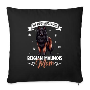 Berger Belge Mama - Housse de coussin décorative 45 x 45 cm - noir - Devant