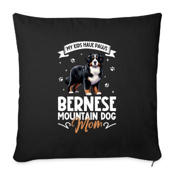 Bernese Mountain Dog Mama - Sofa pillowcase 17,3'' x 17,3'' (45 x 45 cm) - black - Front