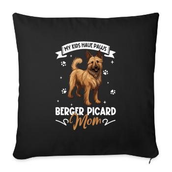 Berger Picar Mama - Sofa pillowcase 17,3'' x 17,3'' (45 x 45 cm) - black - Front