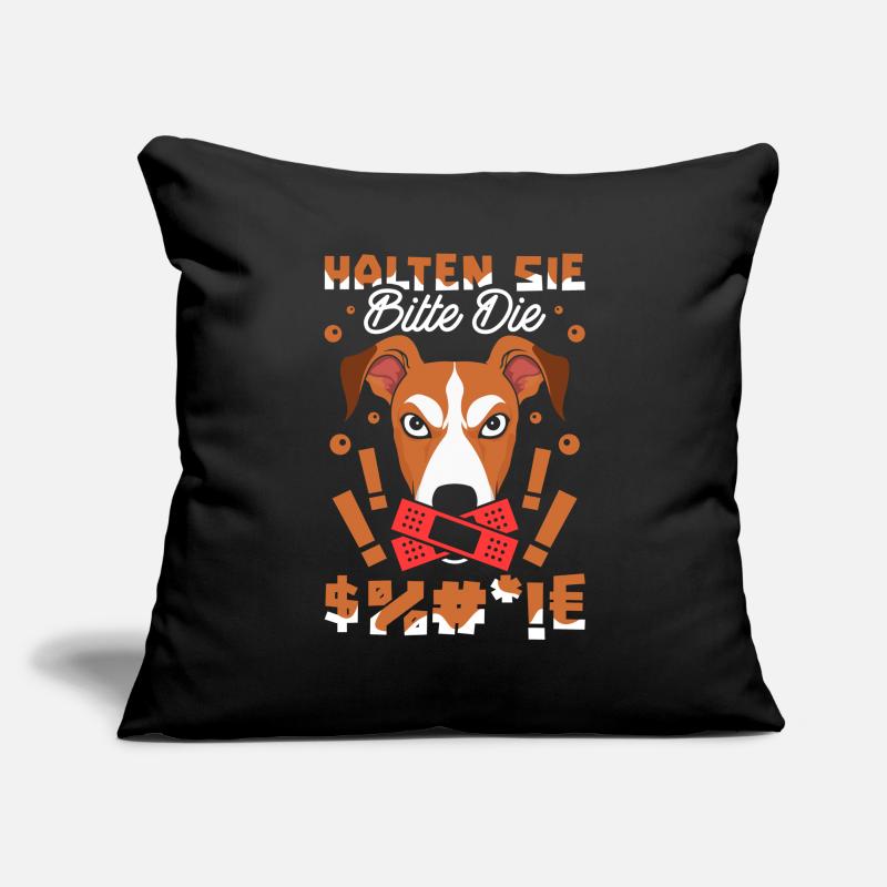 Greyhound Greyhound S’il vous plaît, taisez-vous Housse de coussin décorative 45 x 45 cm