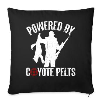 Kojotenjagd Kojotenjäger Yote - Sofakissenbezug 45 x 45 cm - Schwarz - Vorne