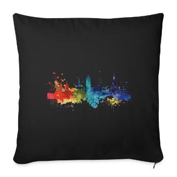 Moers - Sofa pillowcase 17,3'' x 17,3'' (45 x 45 cm) - black - Front