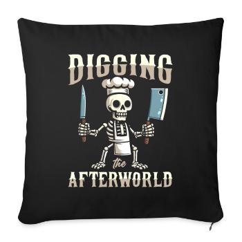 Butcher Butcher Butcher Skeleton - Sofa pillowcase 17,3'' x 17,3'' (45 x 45 cm) - black - Front