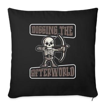 Archery Archery Archery Archer - Sofa pillowcase 17,3'' x 17,3'' (45 x 45 cm) - black - Front