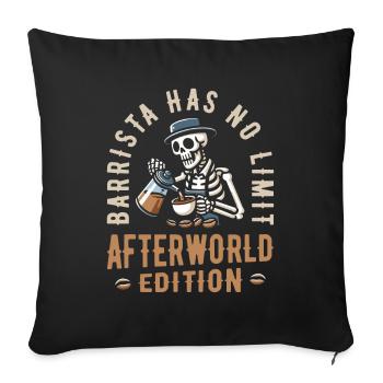 Café Barista - Housse de coussin décorative 45 x 45 cm - noir - Devant
