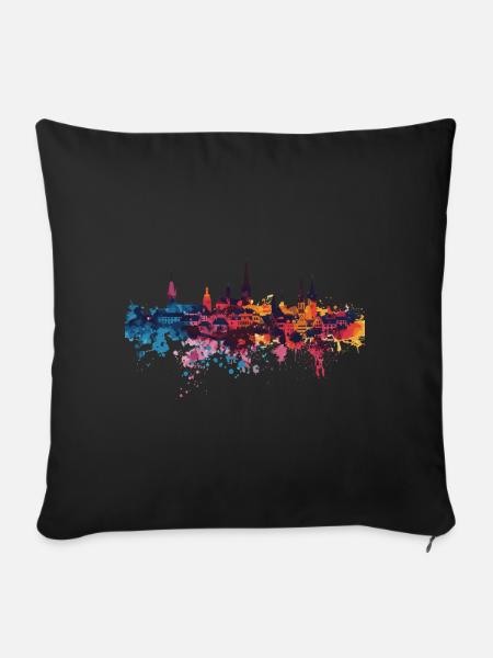 Neu-Ulm - Sofakissenbezug 45 x 45 cm - Schwarz