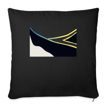 Humuhumunukunukuapuaa Hawaii-Riff-Drückerfisch - Sofakissenbezug 45 x 45 cm - Schwarz - Vorne