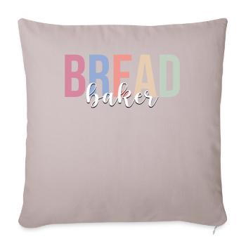 Bread Baker Bread Baking Bakery Confectionery - Sofa pillowcase 17,3'' x 17,3'' (45 x 45 cm) - light taupe - Front
