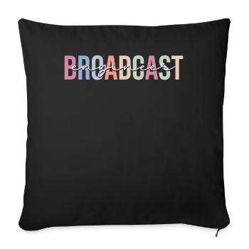 Technicien en radiodiffusion - Housse de coussin décorative 45 x 45 cm - noir - Devant