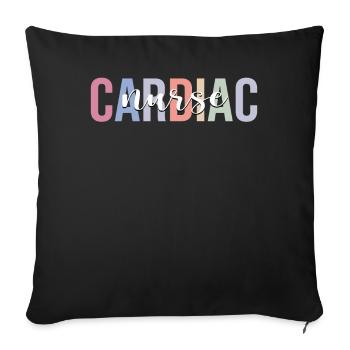 Cardiac Nurse Cardiology CNS - Sofa pillowcase 17,3'' x 17,3'' (45 x 45 cm) - black - Front
