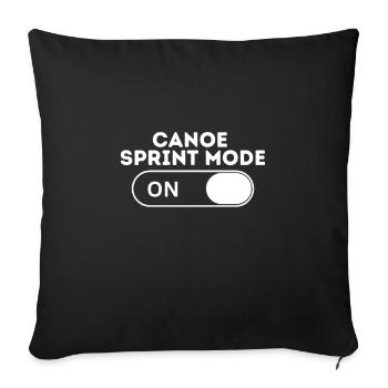 Canoe Sprint Mode - Sofa pillowcase 17,3'' x 17,3'' (45 x 45 cm) - black - Front
