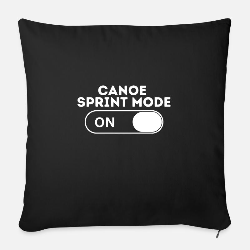 Canoe Sprint Mode - Sofa pillowcase 17,3'' x 17,3'' (45 x 45 cm) - black