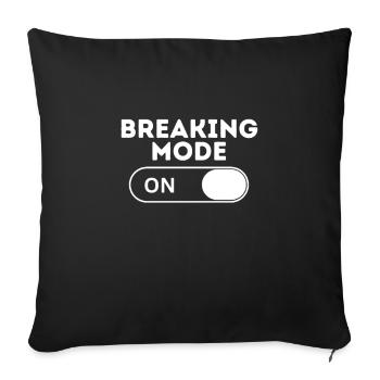 Mode de freinage - Housse de coussin décorative 45 x 45 cm - noir - Devant
