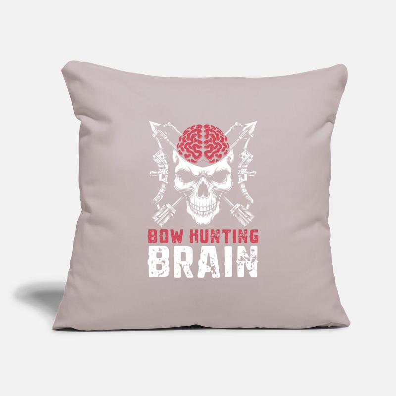Bogenjagd Bogenjäger Schädel Bow Hunting Brain Sofakissenbezug 45 x 45 cm