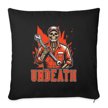 Schrauber Tuning Tuner Undeath - Sofa pillowcase 17,3'' x 17,3'' (45 x 45 cm) - black - Front