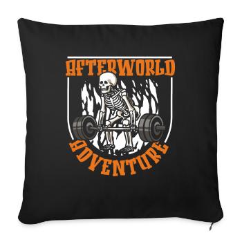 Weightlifting Weightlifting Skeleton - Sofa pillowcase 17,3'' x 17,3'' (45 x 45 cm) - black - Front