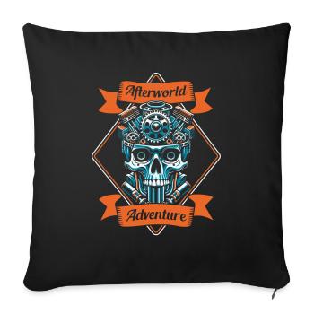 Screwdriver Tuning Tuner Skull - Sofa pillowcase 17,3'' x 17,3'' (45 x 45 cm) - black - Front