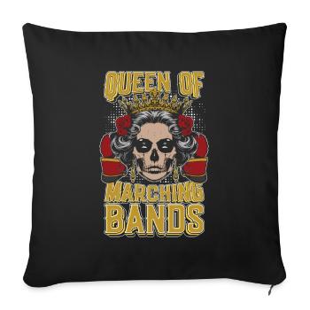 Train de ventilateurs Spielmannszug - Housse de coussin décorative 45 x 45 cm - noir - Devant
